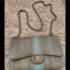 BRAND NEW RARE AUTHENTIC CHANEL PYTHON BAG!!